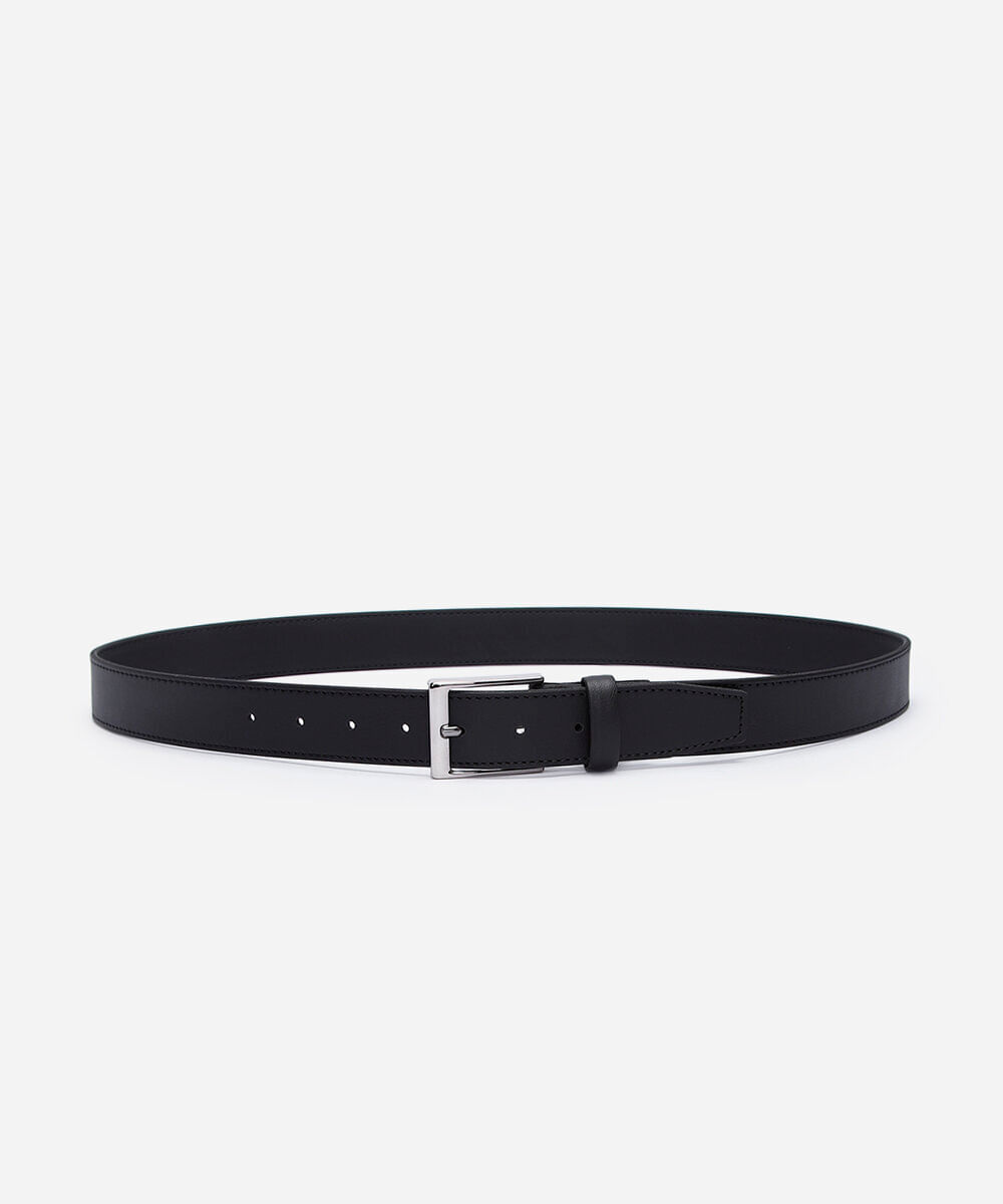 cinto social masculino liso preto