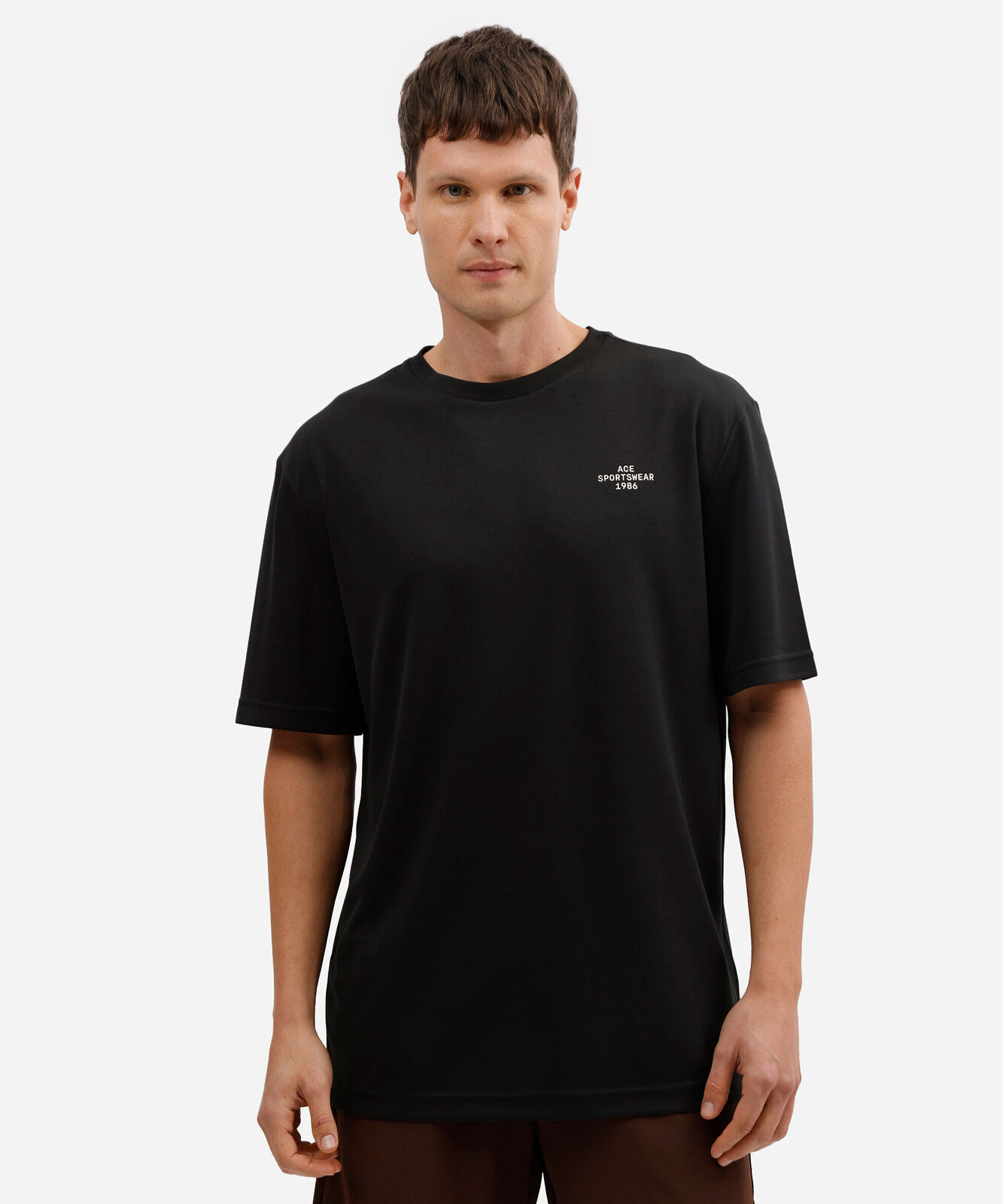 camiseta oversized masculina estampada preta