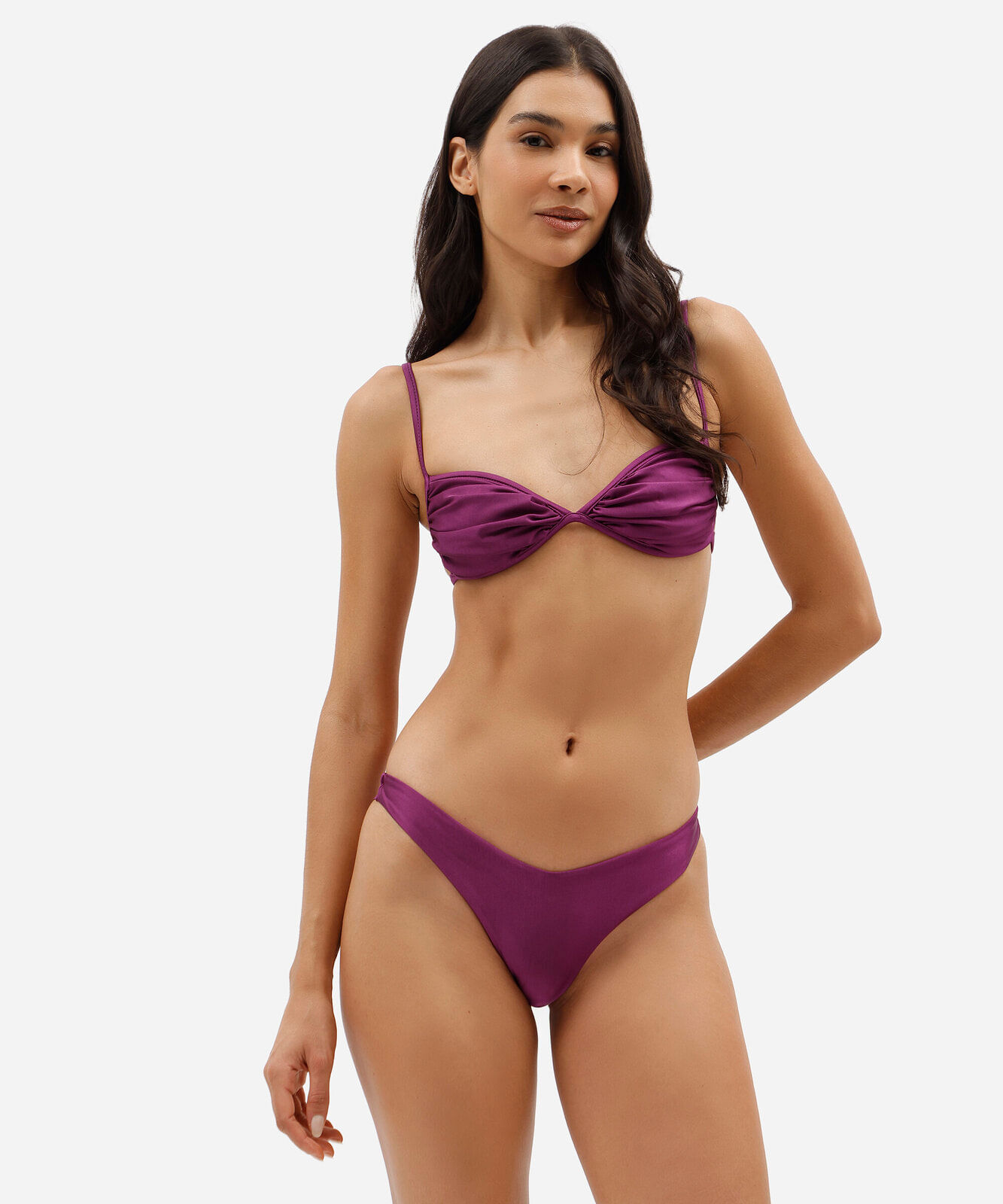 biquíni calcinha asa delta feminino fio dental roxo