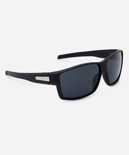 óculos de sol masculino quadrado de acetato esportivo preto UNICO
