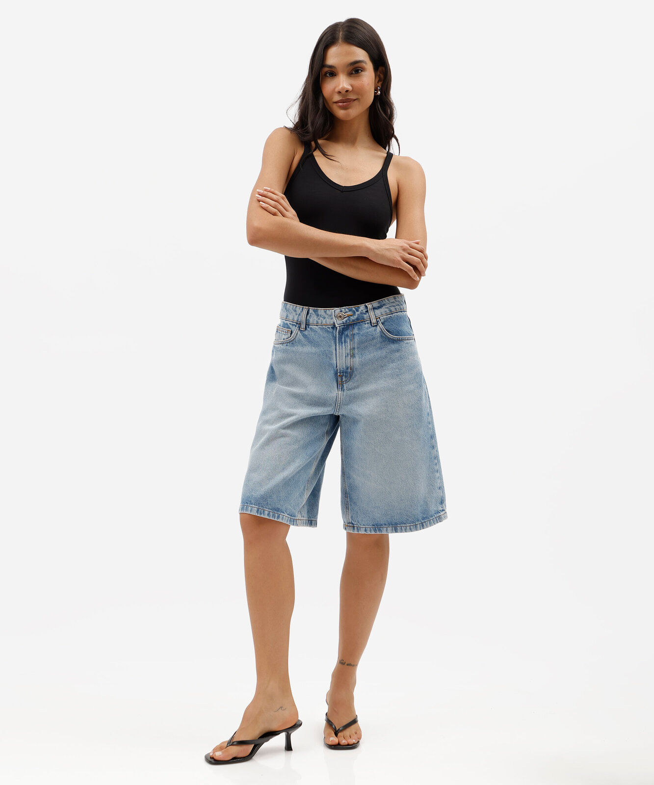 body alça fina feminino preto
