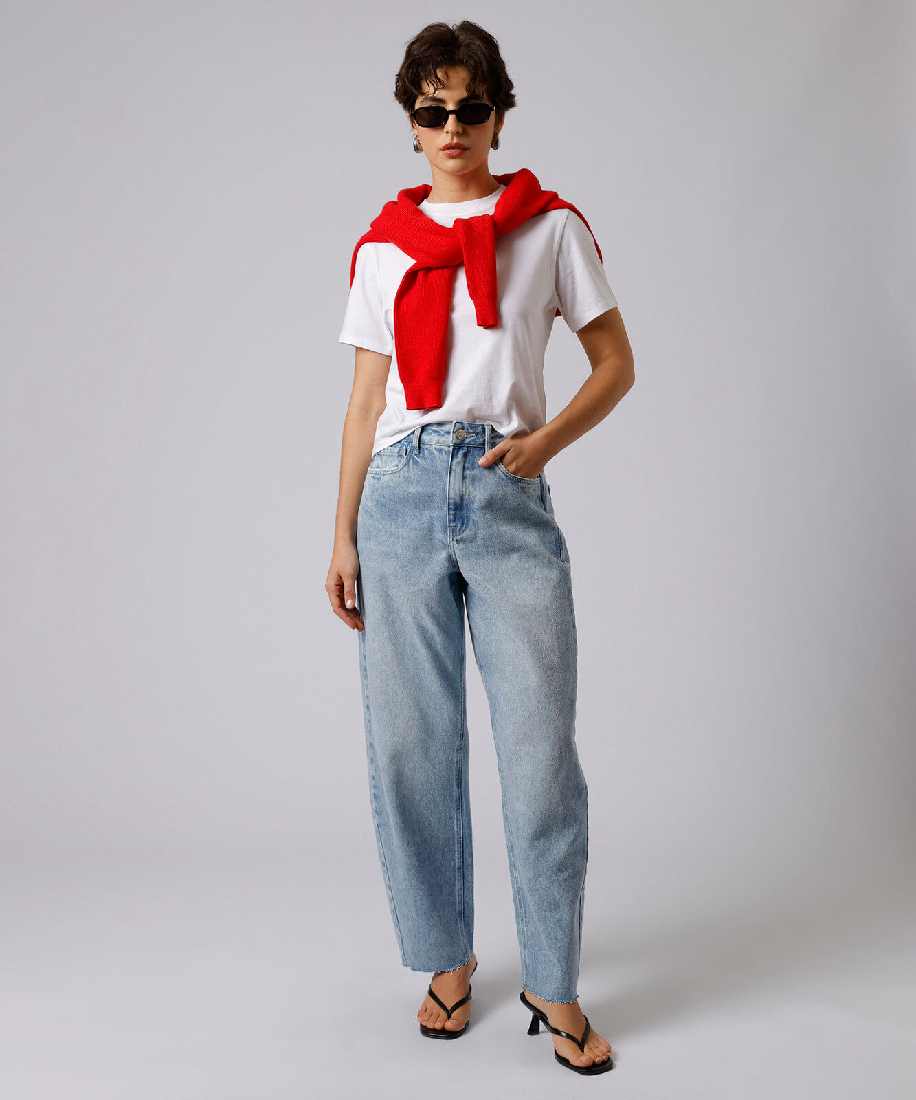 calça baggy lisboa feminina jeans mindset azul