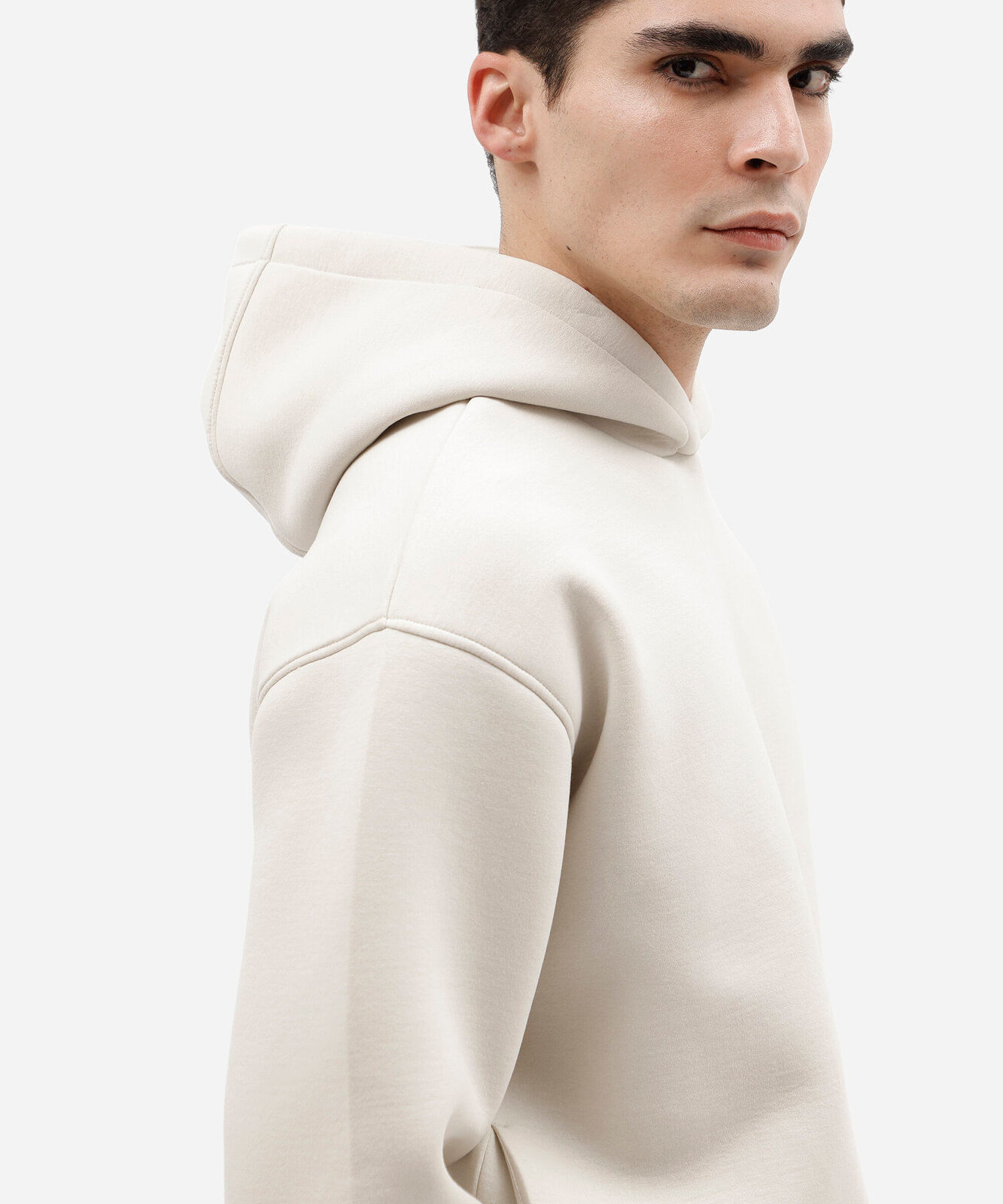blusão masculino de moletom com capuz off white