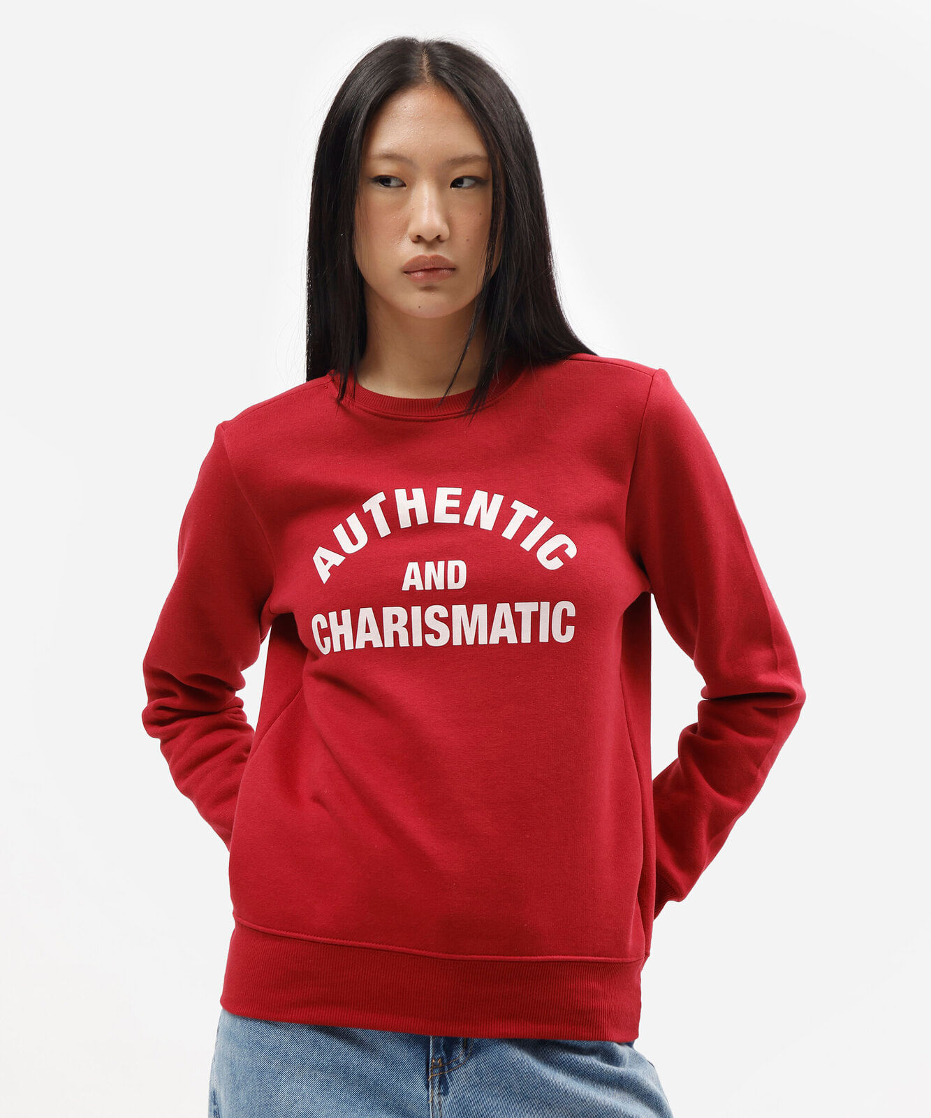 blusão feminino de moletom estampado vermelho