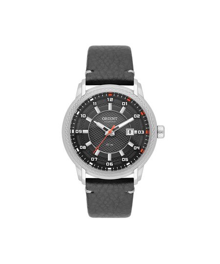 relógio masculino orient analógico calendário mbsc1043 g2px prateado UNICO