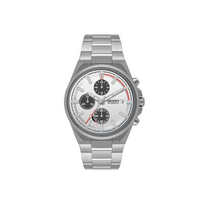 relógio masculino orient solartech cronógrafo mbssc299 s1sx prateado