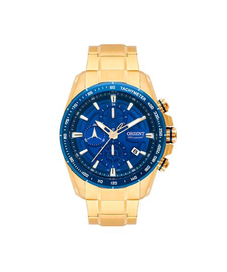 relógio masculino orient cronógrafo mgssc024 d1kx dourado UNICO