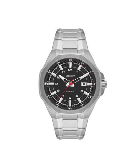 relógio masculino orient analógico calendário mbss1532 p1sx prateado UNICO