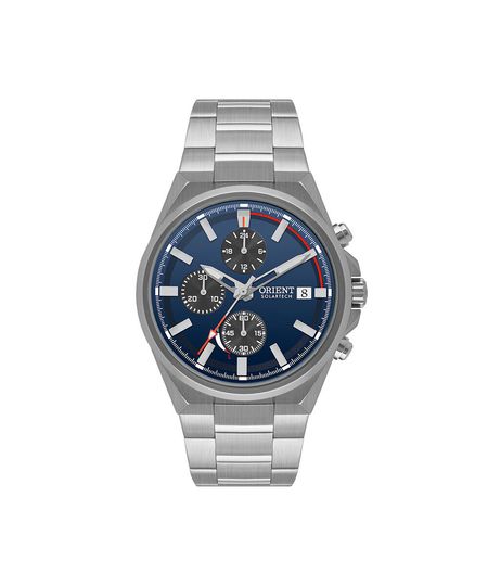 relógio masculino orient cronógrafo mbssc299 d1sx prateado UNICO