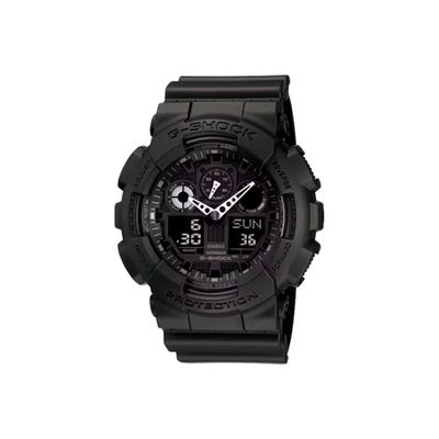 relógio masculino casio analógico digital ga 100 1a1dr preto