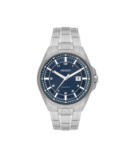 relógio masculino orient analógico calendário mbss1506 d2sx prateado UNICO