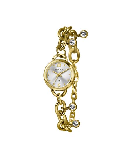 relógio feminino lince analógico lrg4877l25 s2kx dourado UNICO