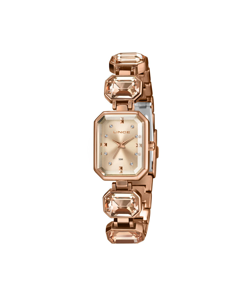 relógio feminino lince analógico lqr4870l23 r1rr rosa