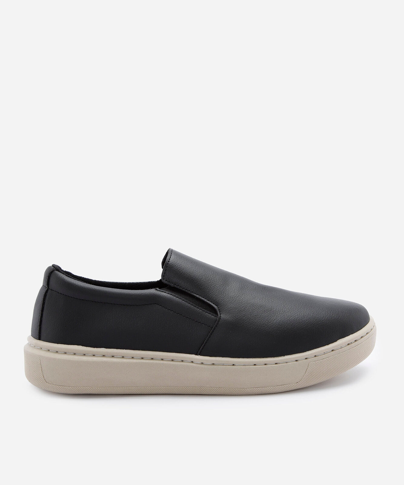 tênis casual slip on preto