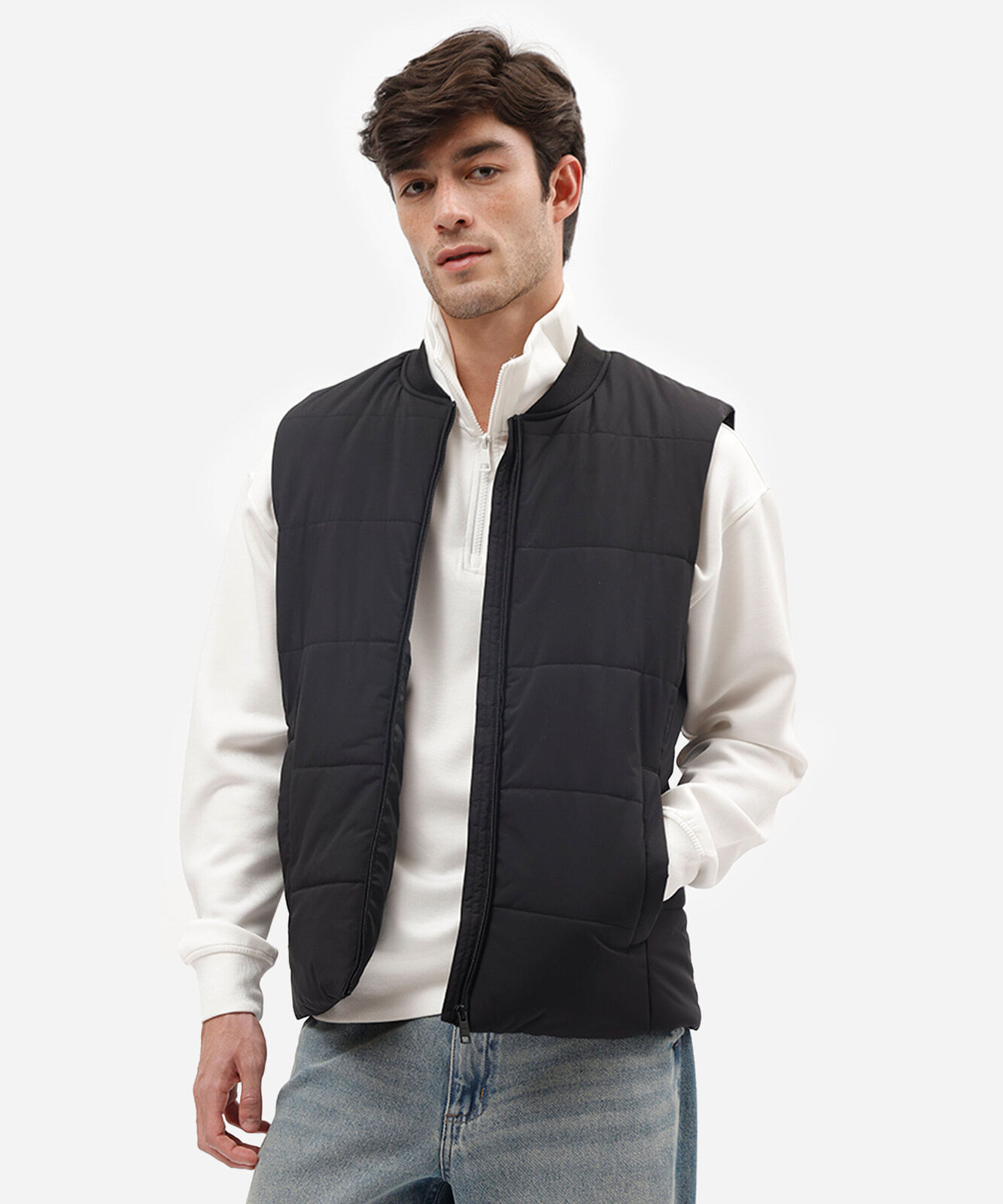 colete puffer masculino preto