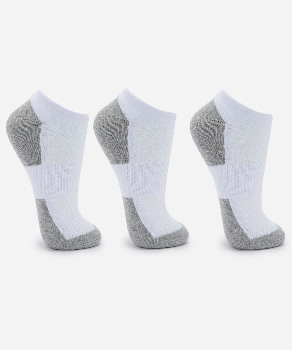 kit 3 pares de meia sapatilha masculina de algodão colorido