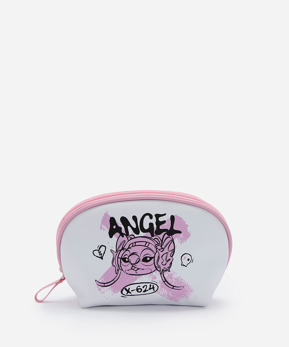 necessaire meia lua angel off white