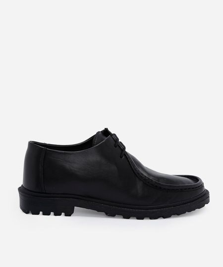 mocassim dockside masculino em pu tratorado preto 40