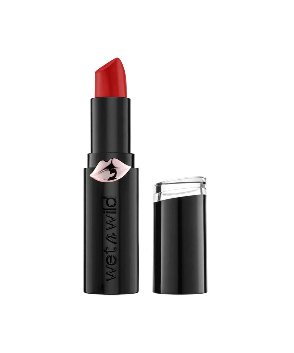batom wet n wild longa duração megalast lip color matte red velvet