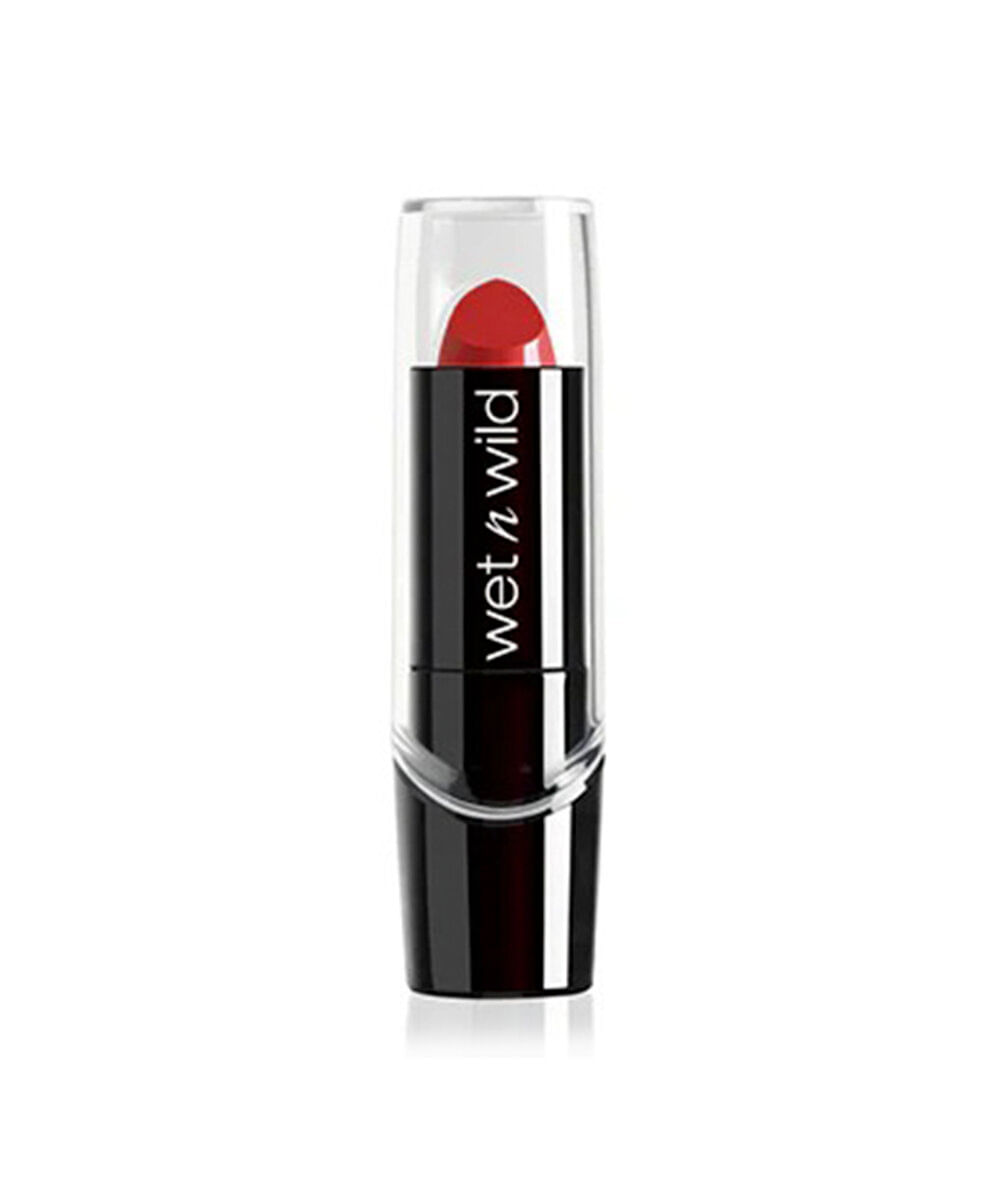 batom cremoso wet n wild silk finish lipstick raging red