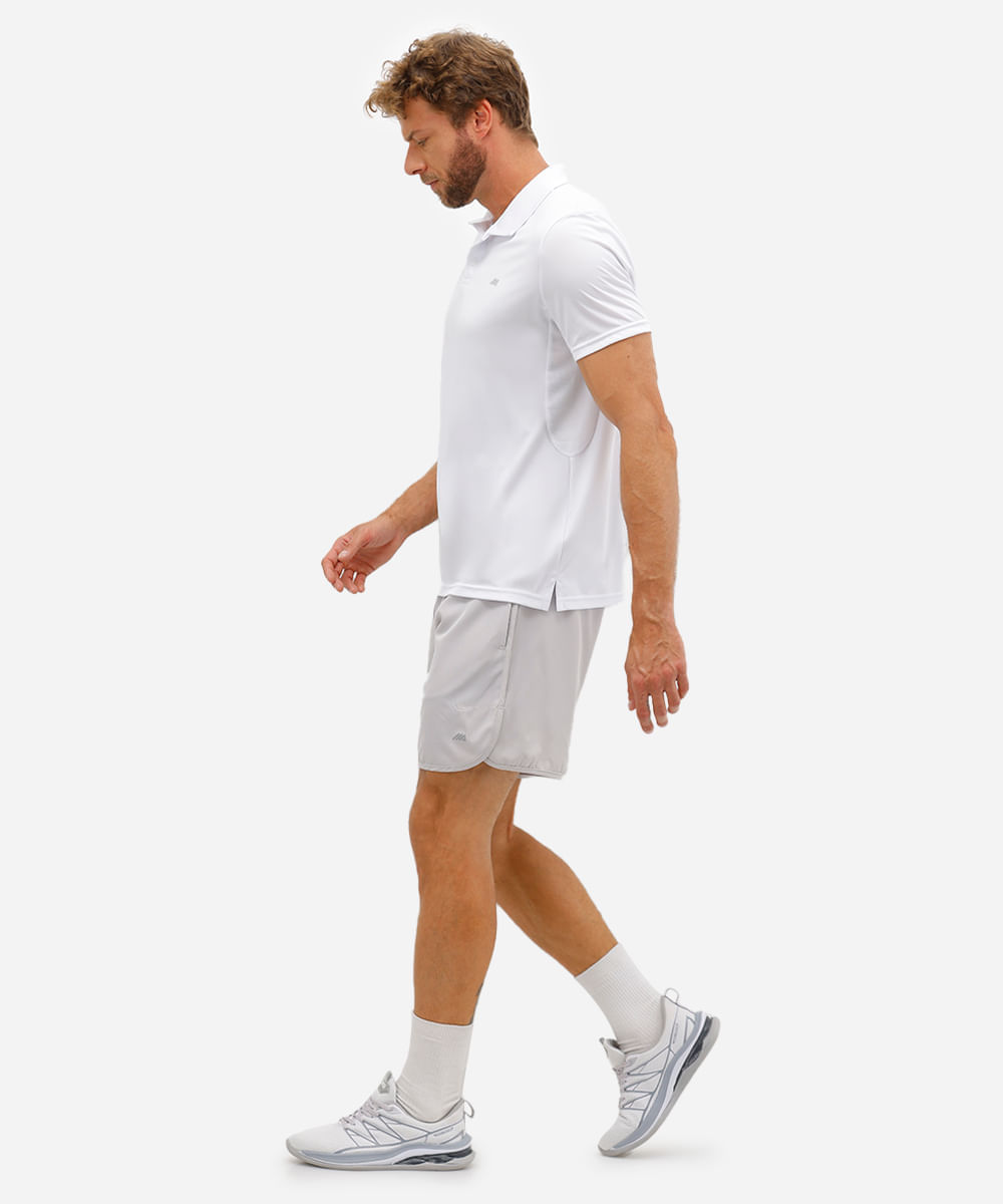 short masculino esportivo cinza