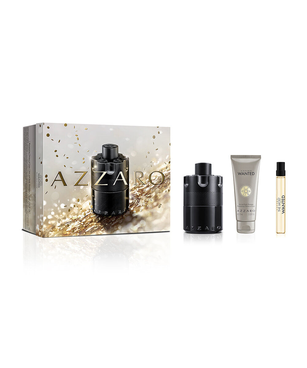 kit perfume masculino azzaro coffret the most wanted eau de parfum intense 100ml