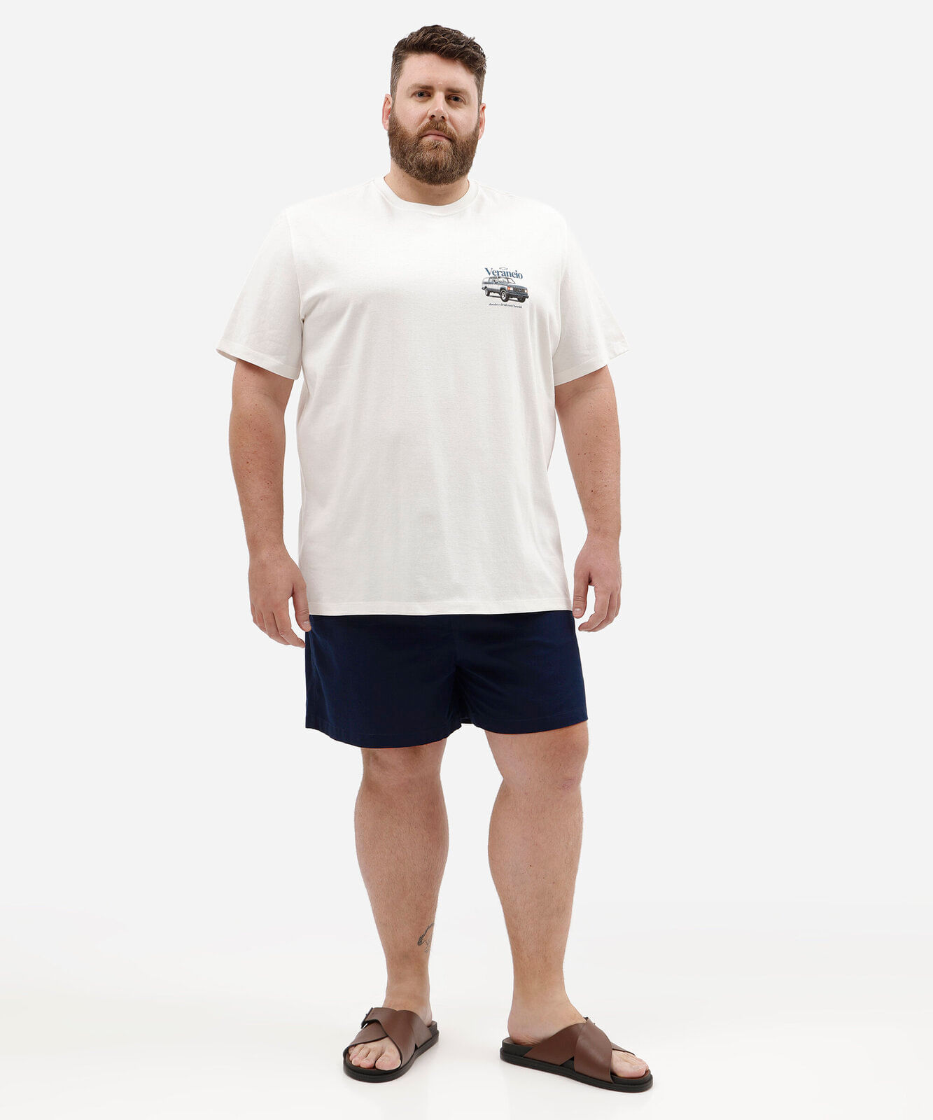 bermuda reta masculina cós com cordão plus size azul