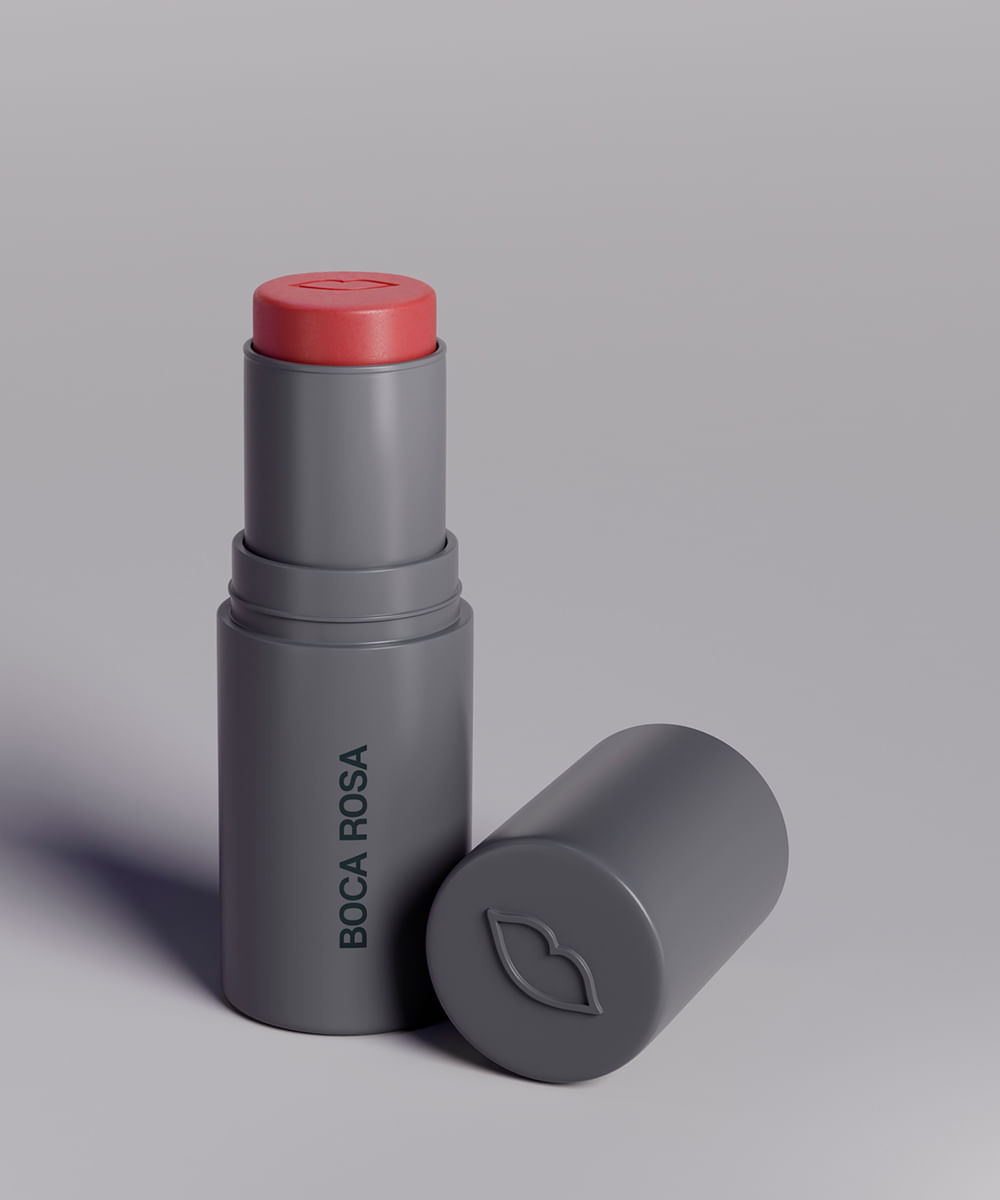 boca rosa stick cor blush sombra batom jeri