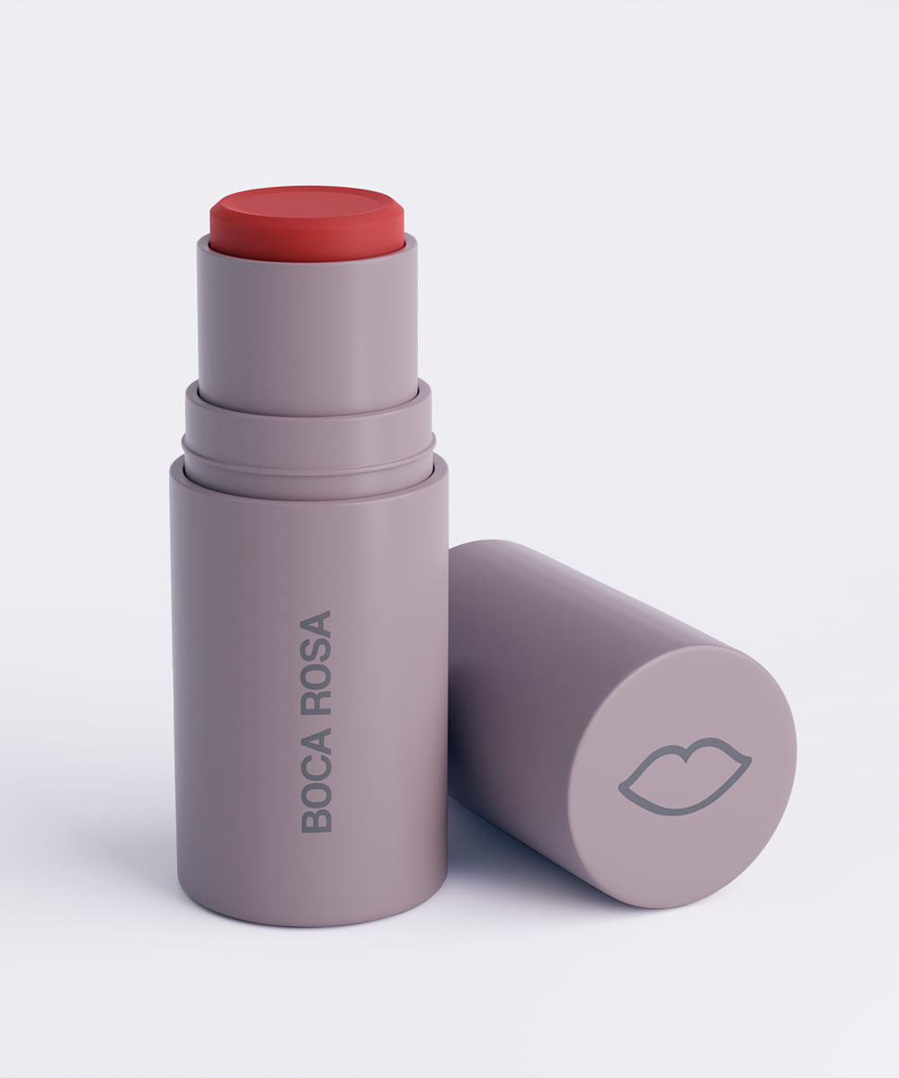 boca rosa stick cor blush sombra batom rildy