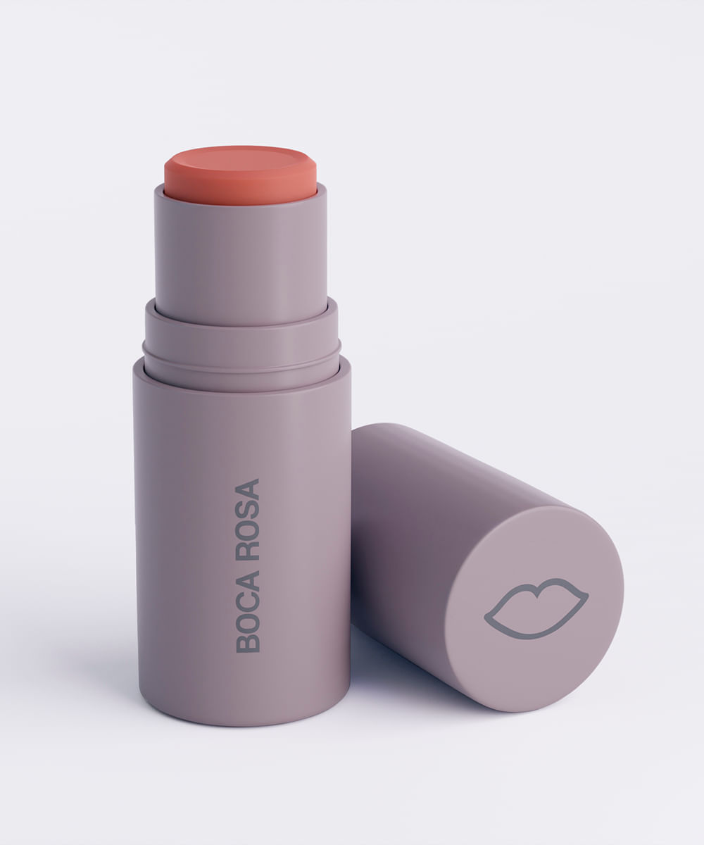 boca rosa stick cor blush sombra batom vix