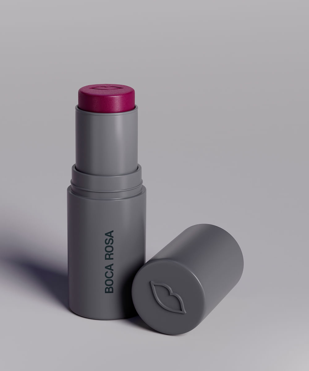 boca rosa stick cor blush sombra batom manaux