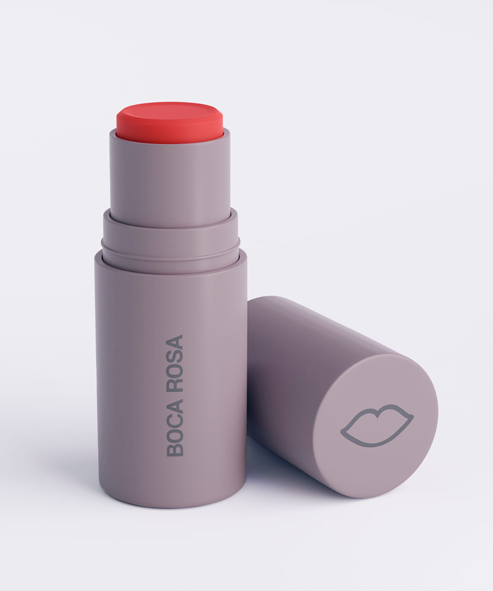 boca rosa stick cor blush sombra batom tapajos