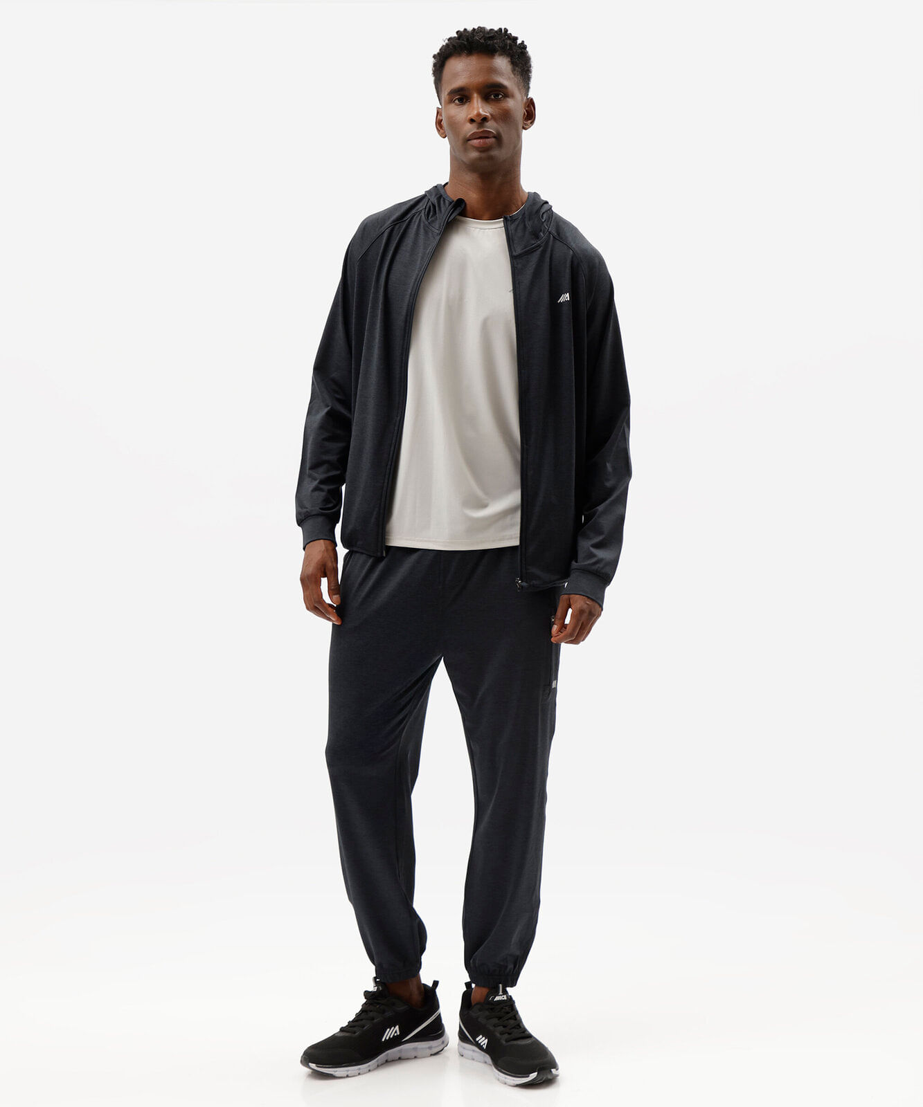 calça jogger esportiva masculina cós elástico azul