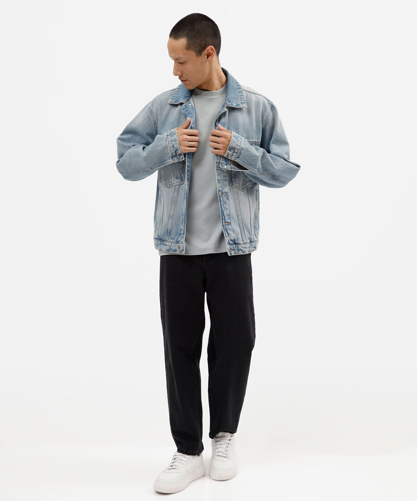 calça relaxed masculina jeans - black jeans