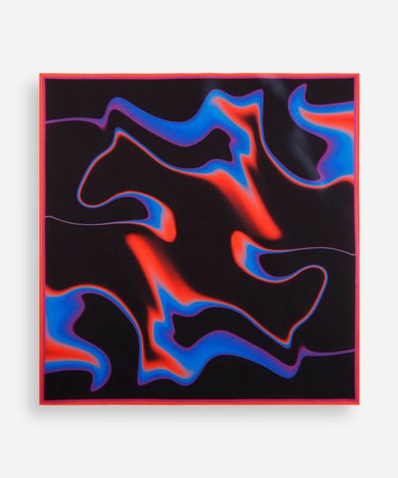 lenço quadrado degradê rock in rio colorido 80CM X 80CM