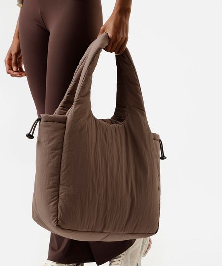bolsa tote esportiva marrom UNICO