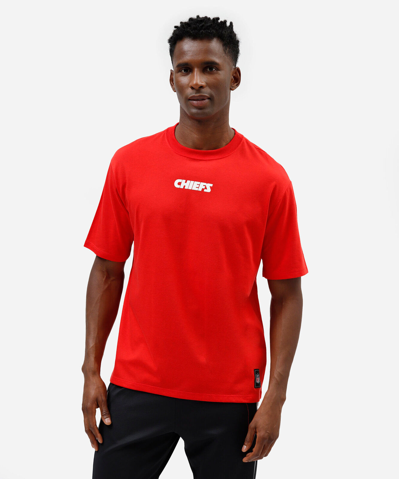 camiseta masculina com algodão chiefs nfl vermelha