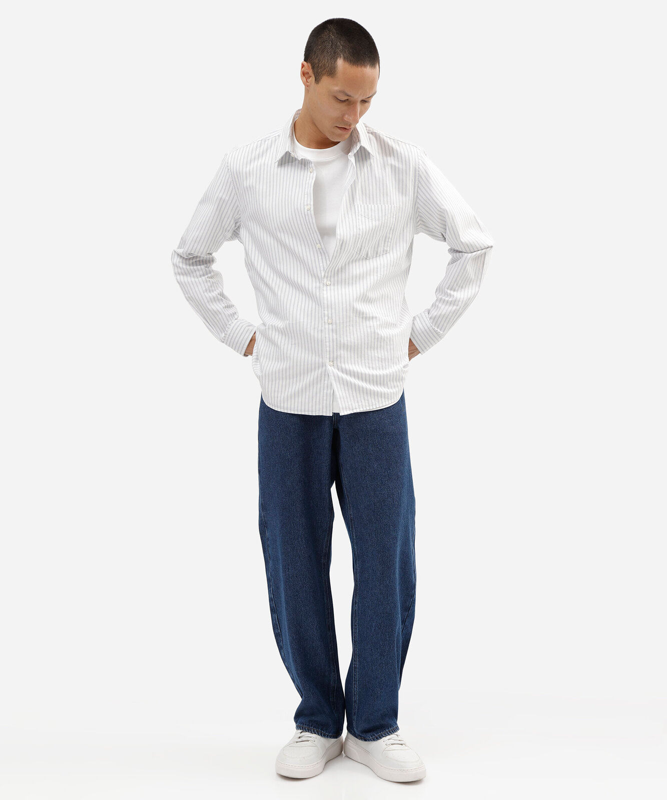 calça baggy masculina jeans azul