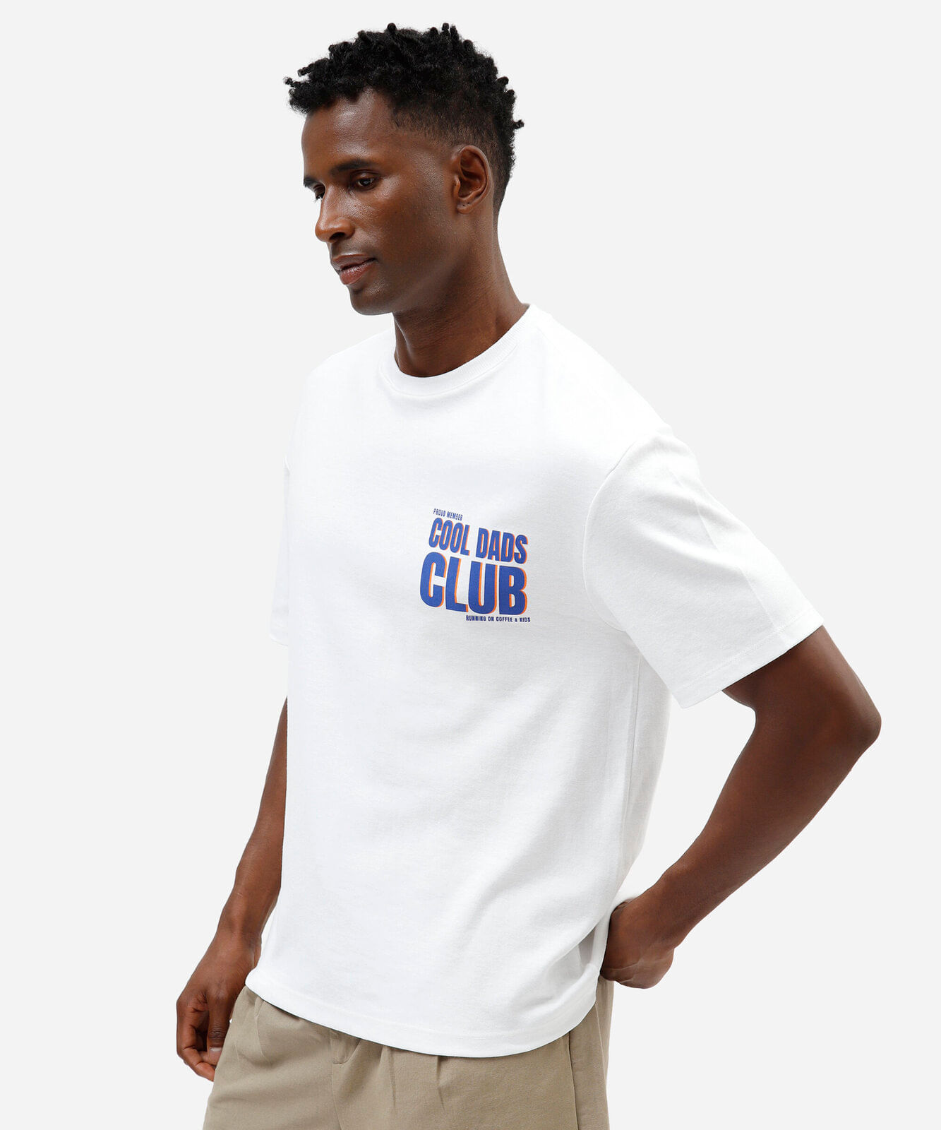 camiseta masculina com algodão manga curta estampada off white