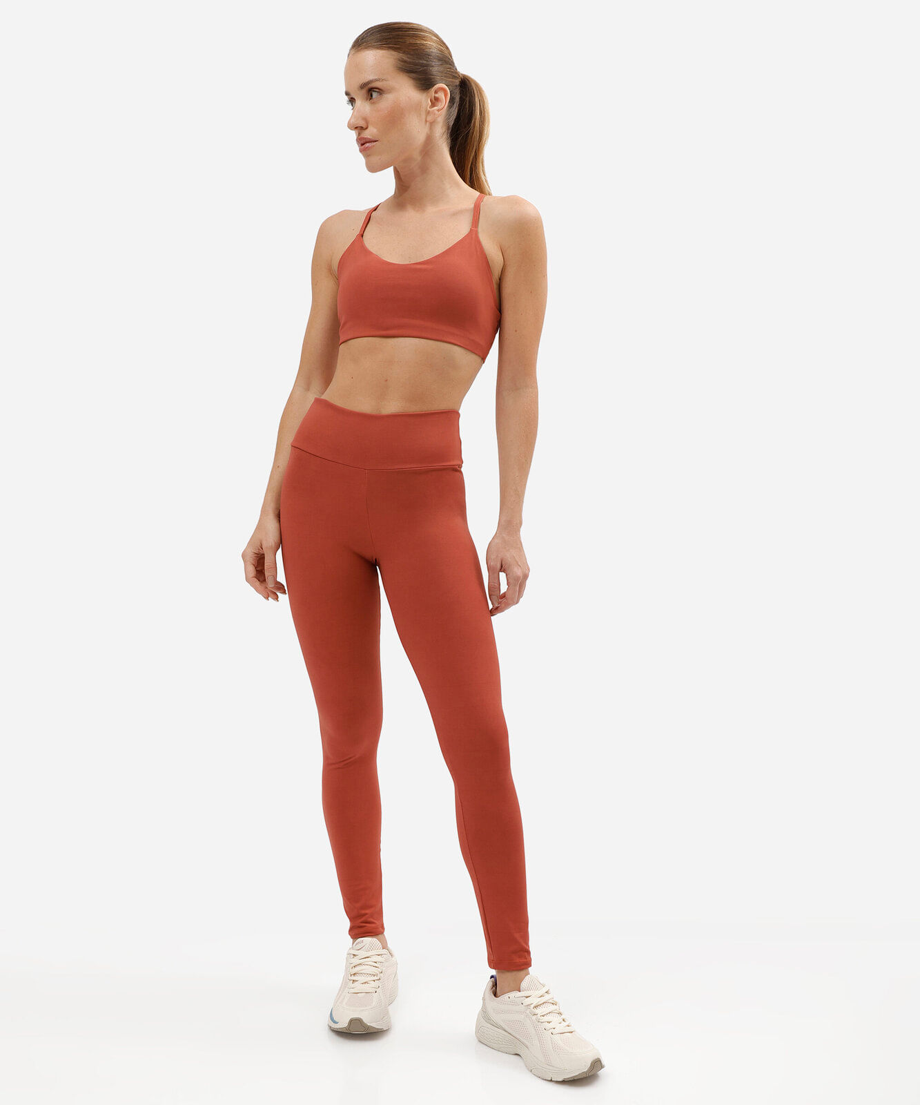 calça legging feminina esportiva laranja