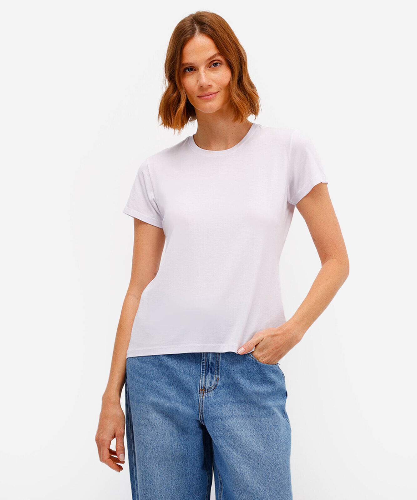 camiseta feminina manga curta AIRtech off white
