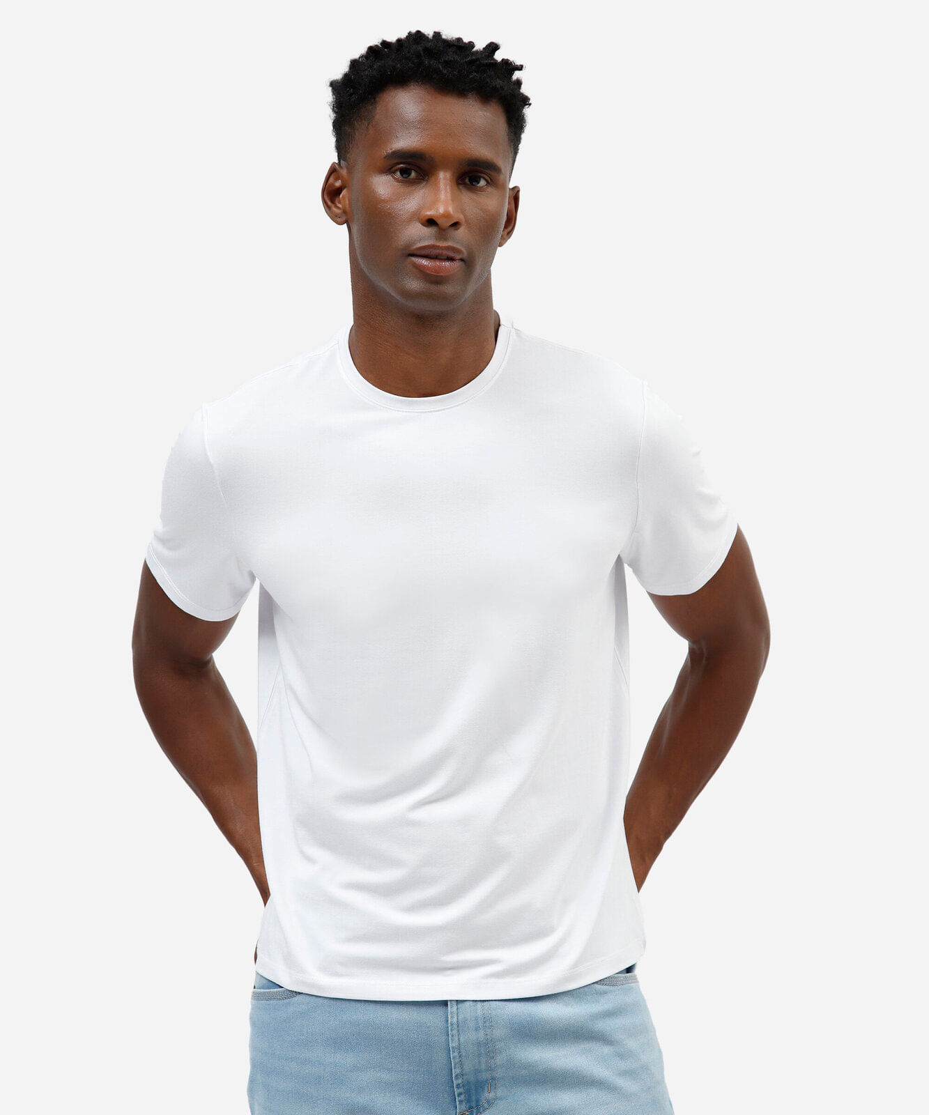 camiseta masculina manga curta AIRtech branco