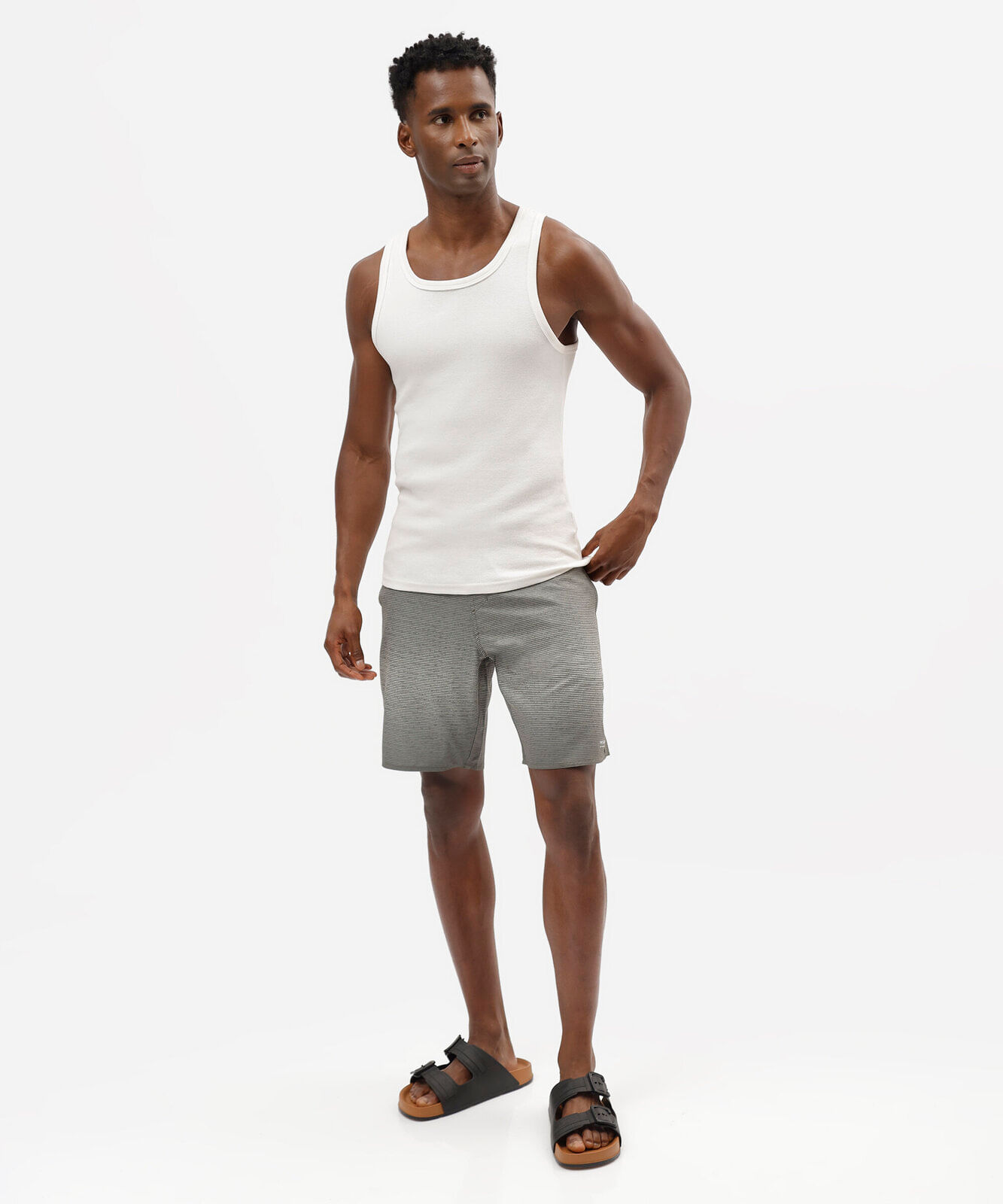 short boardshort masculino degradê listrado verde