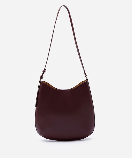 bolsa feminina hobo com alça de ombro vinho UNICO