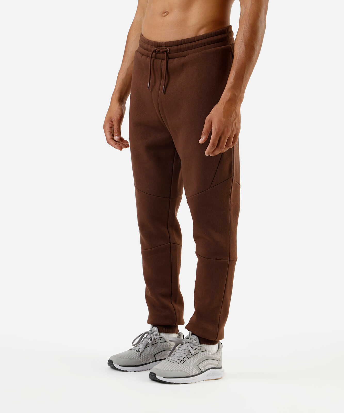 calça jogger masculina de moletom esportiva marrom