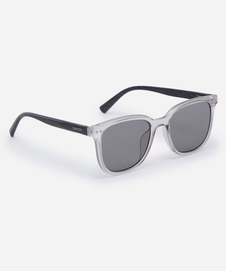 óculos de sol masculino quadrado de acetato triton transparente UNICO