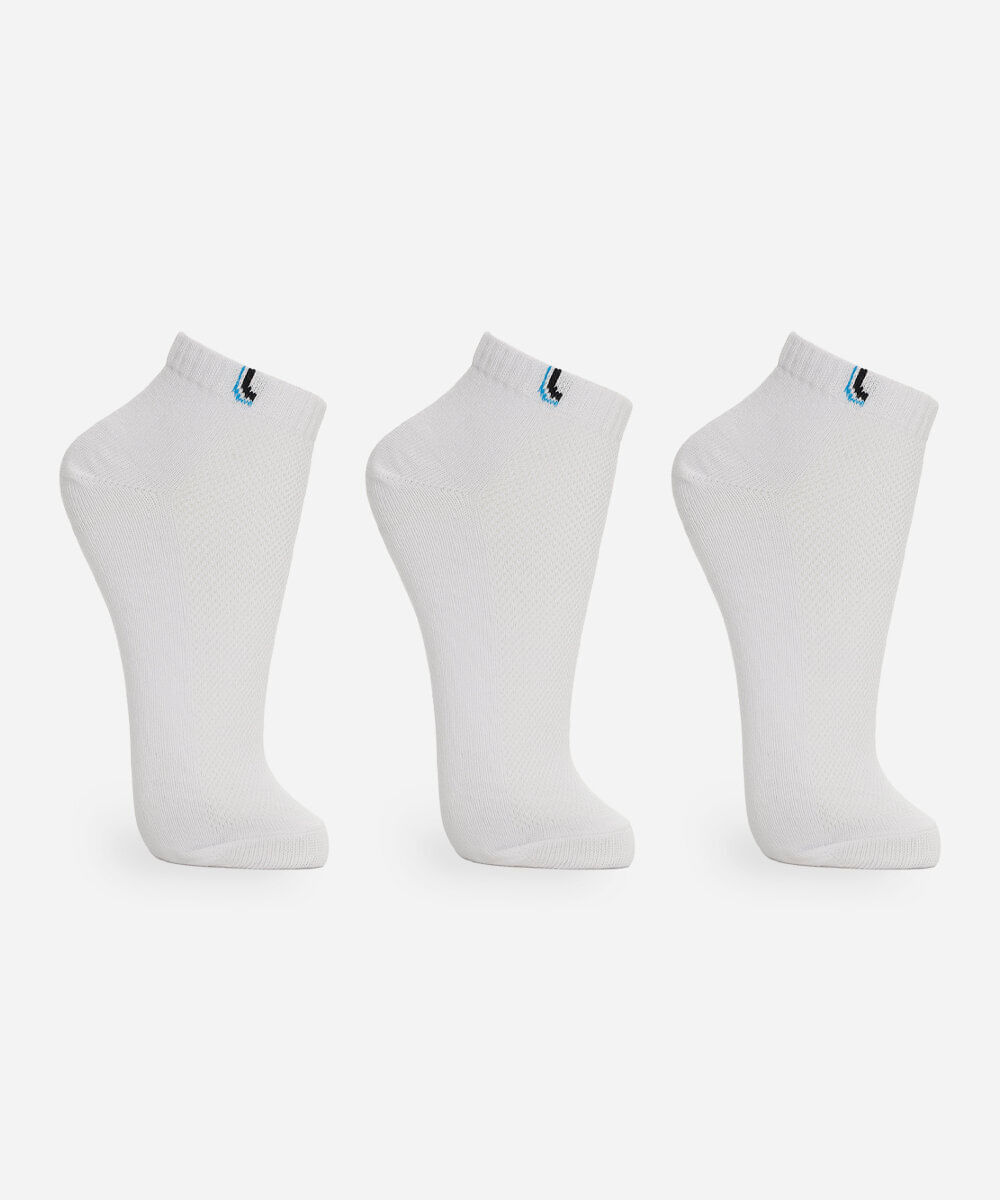 kit de 3 meias invisível lupo branco