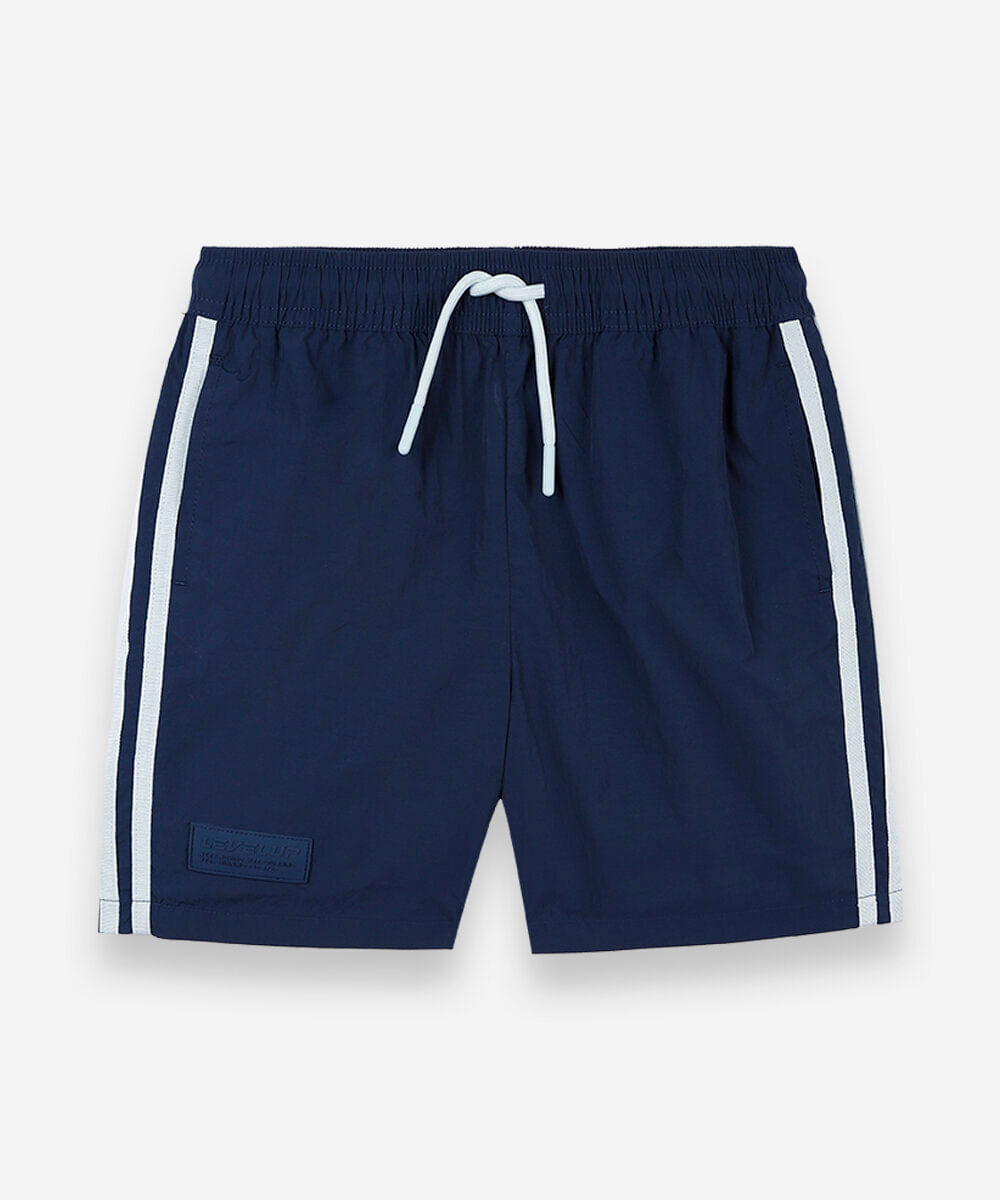 bermuda infantil esportiva azul