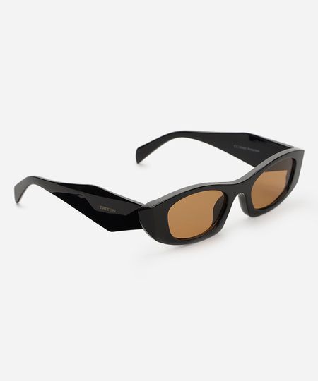 óculos de sol feminino gatinho de acetato triton preto UNICO