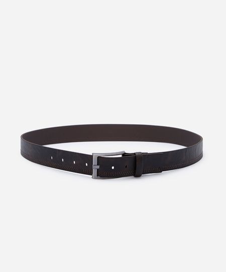 cinto masculino casual com pespontos marrom M
